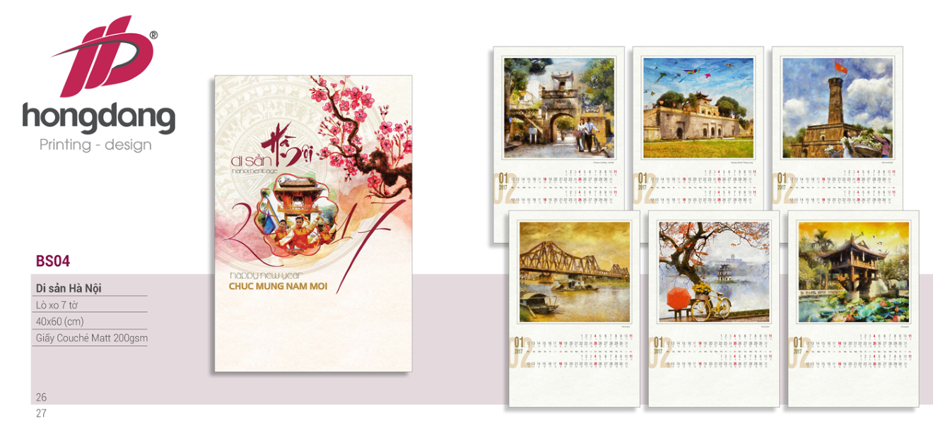 lịch theo yêu cầu 2019