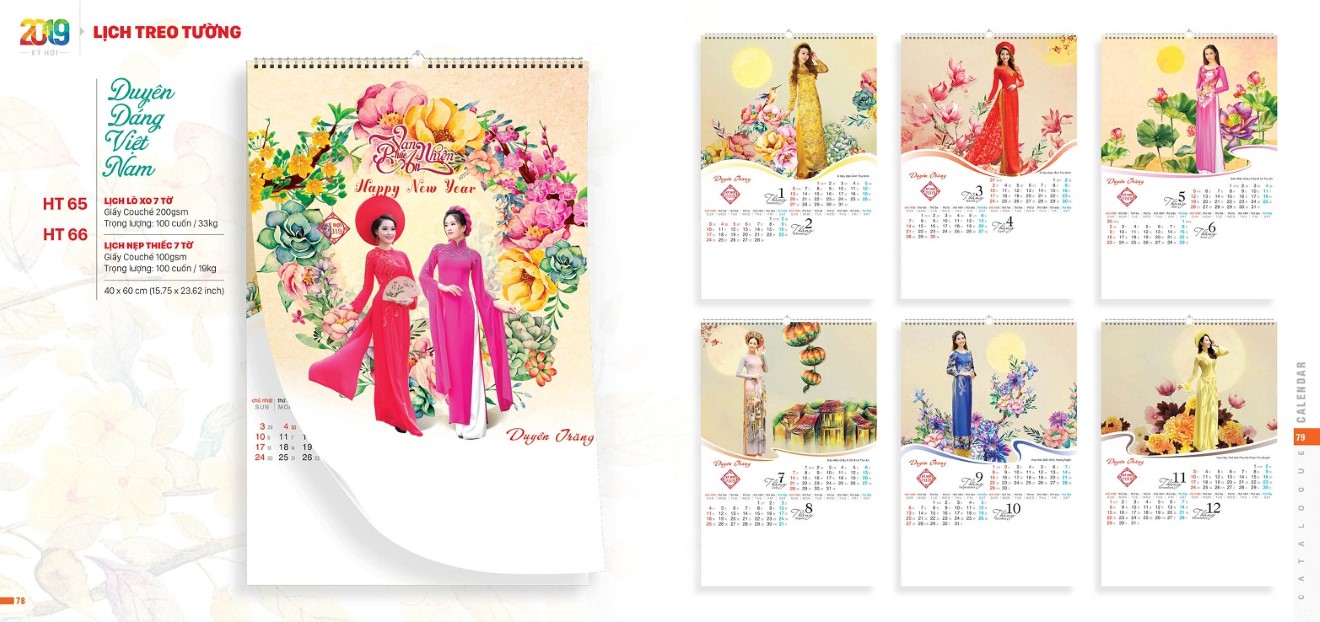 chọn nơi in lịch treo tường giá rẻ