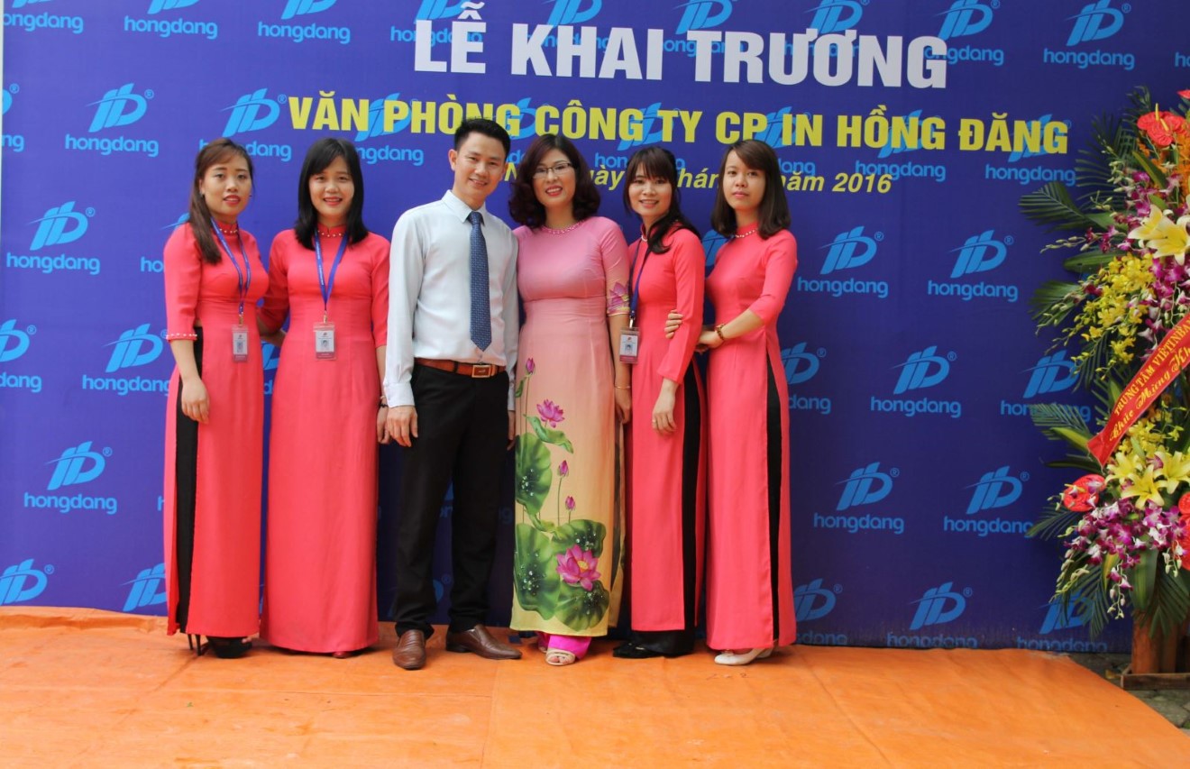 Lễ khai trương công ty in Hồng Đăng