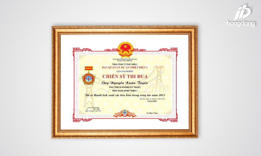 Mẫu giấy khen đẹp 02