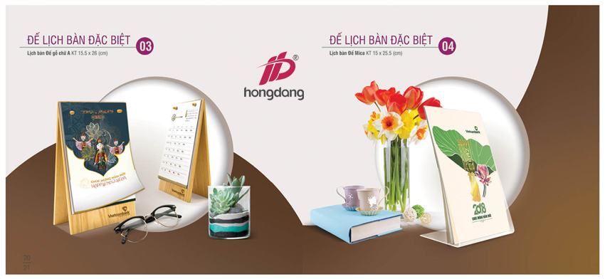 In lịch để bàn đẹp