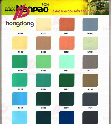 catalogue bảng màu