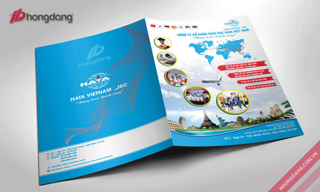 Thiết kế in kẹp file với bố cục rõ ràng khoa học