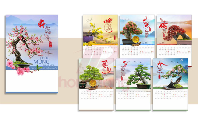 Báo giá in lịch tết tại In Hồng Đăng