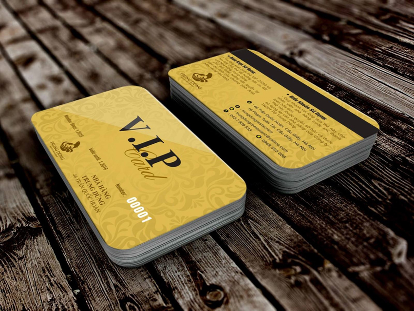 Mẫu thẻ VIP đẹp phong cách hiện đại mới mẻ