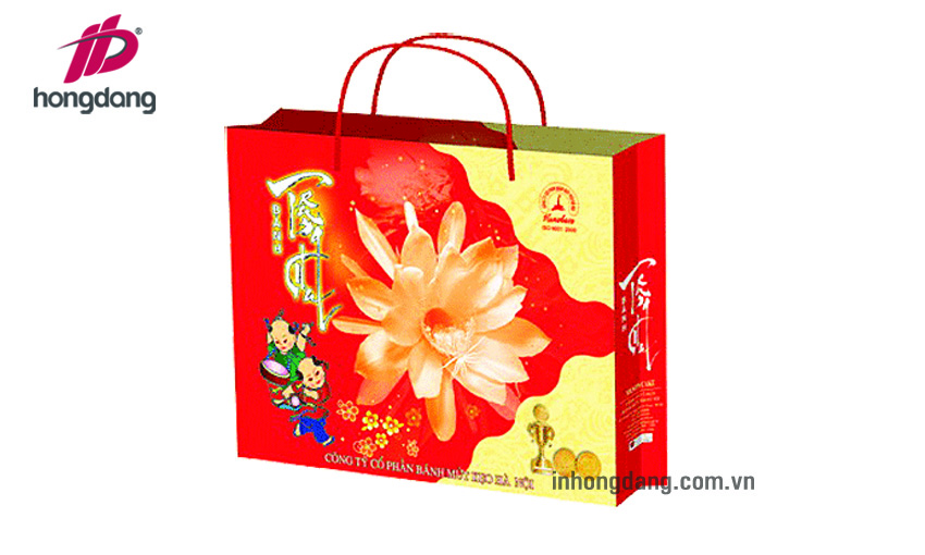 In túi giấy đựng quà tết đẹp, giá rẻ