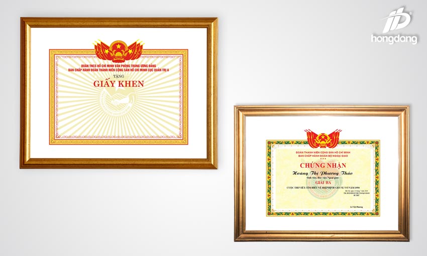 Mẫu giấy khen đẹp 01