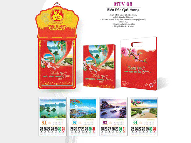 Chất lượng giấy in lịch tết rất quan trọng