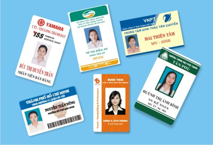 thẻ nhân viên bằng nhựa