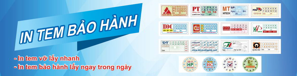 Hình ảnh của In Tem Bảo Hành, Tem Vỡ