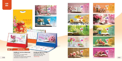 Hiển thị chi tiết cho Lịch để bàn chữ A Hình ảnh của Lịch để bàn chữ A
