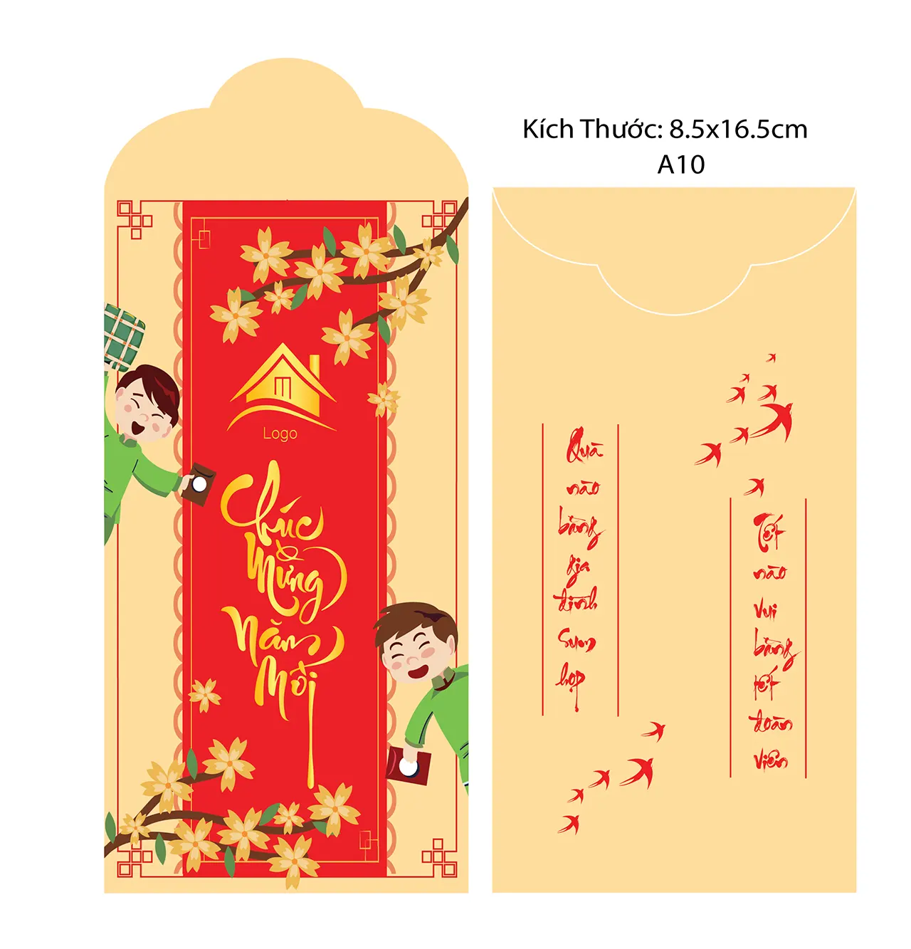 Mẫu bao lì xì Tết thiết kế độc quyền