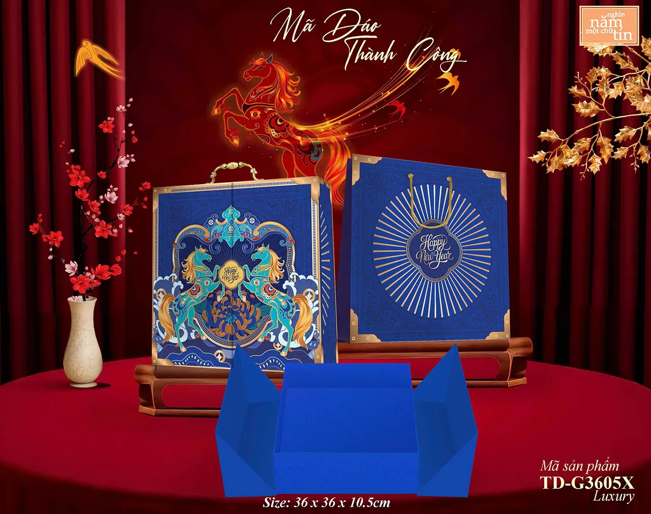 Hộp quà Tết giấy kraft thân thiện môi trường