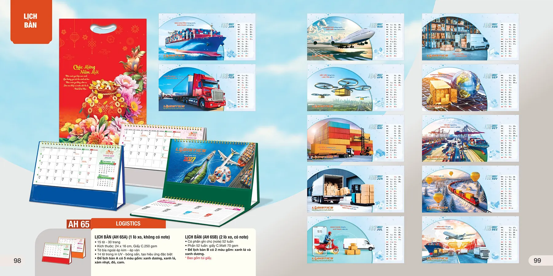 mẫu lịch bàn chữ M 2027