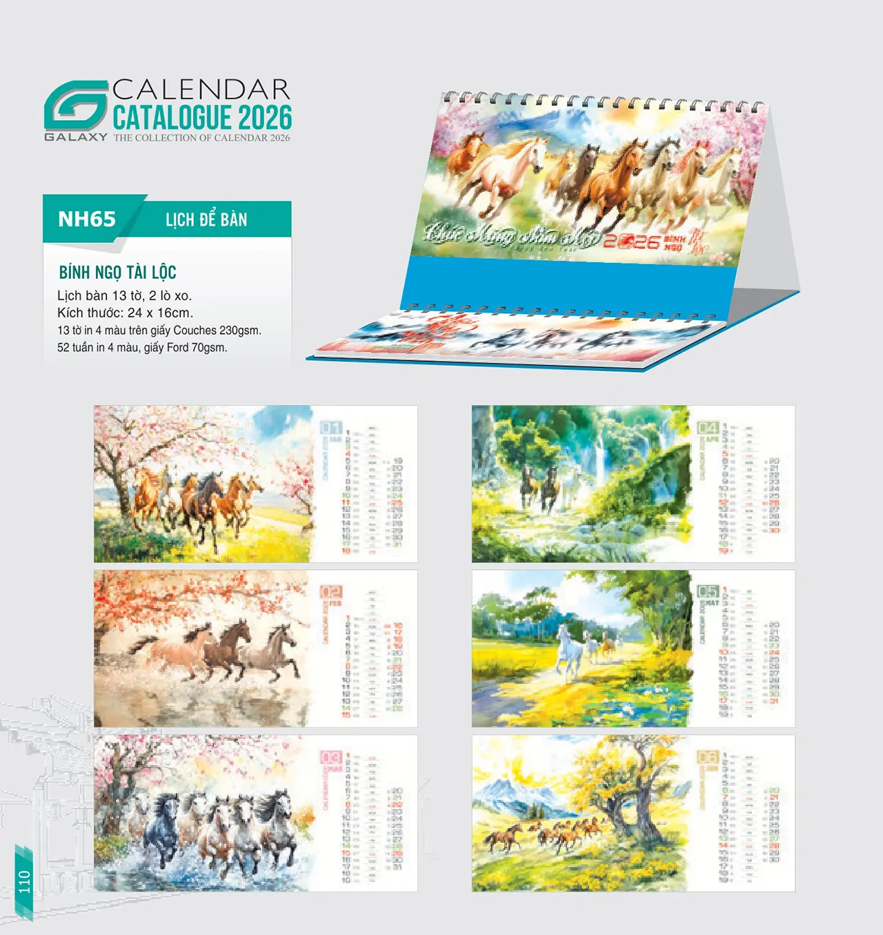 Lịch bàn chữ M giá rẻ tại Hà Nội, giao hàng nhanh