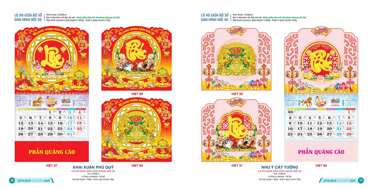 in lịch lò xo giữa tại Hà Nội