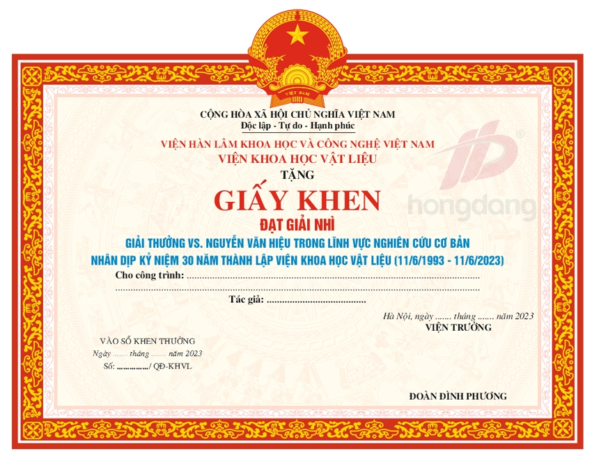Dịch vụ in giấy khen số lượng lớn